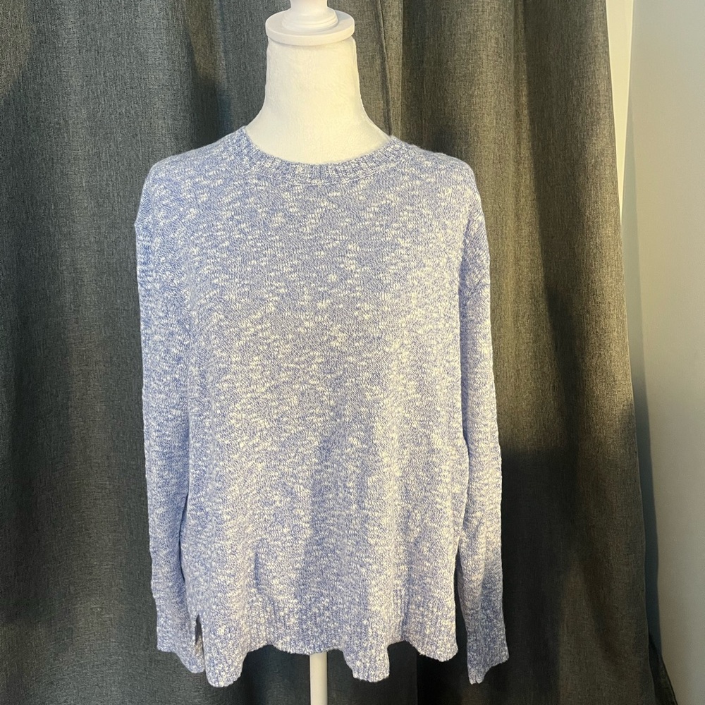 J. Crew Factory Heathered Blue Sweatshirt